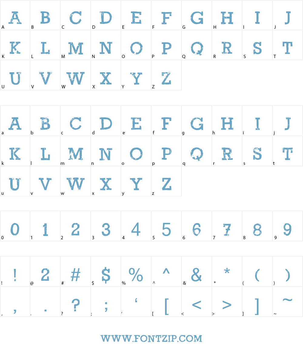 Return Policy DEMO Font Character